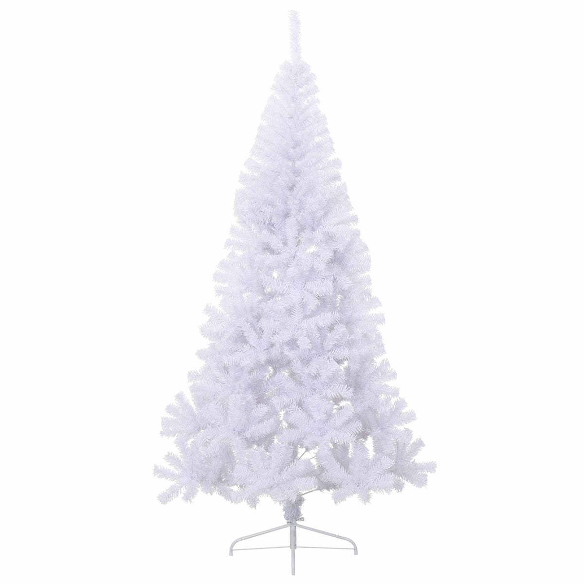 vidaXL Artificial Christmas Tree with Stand White 180 cm PVC and Steel