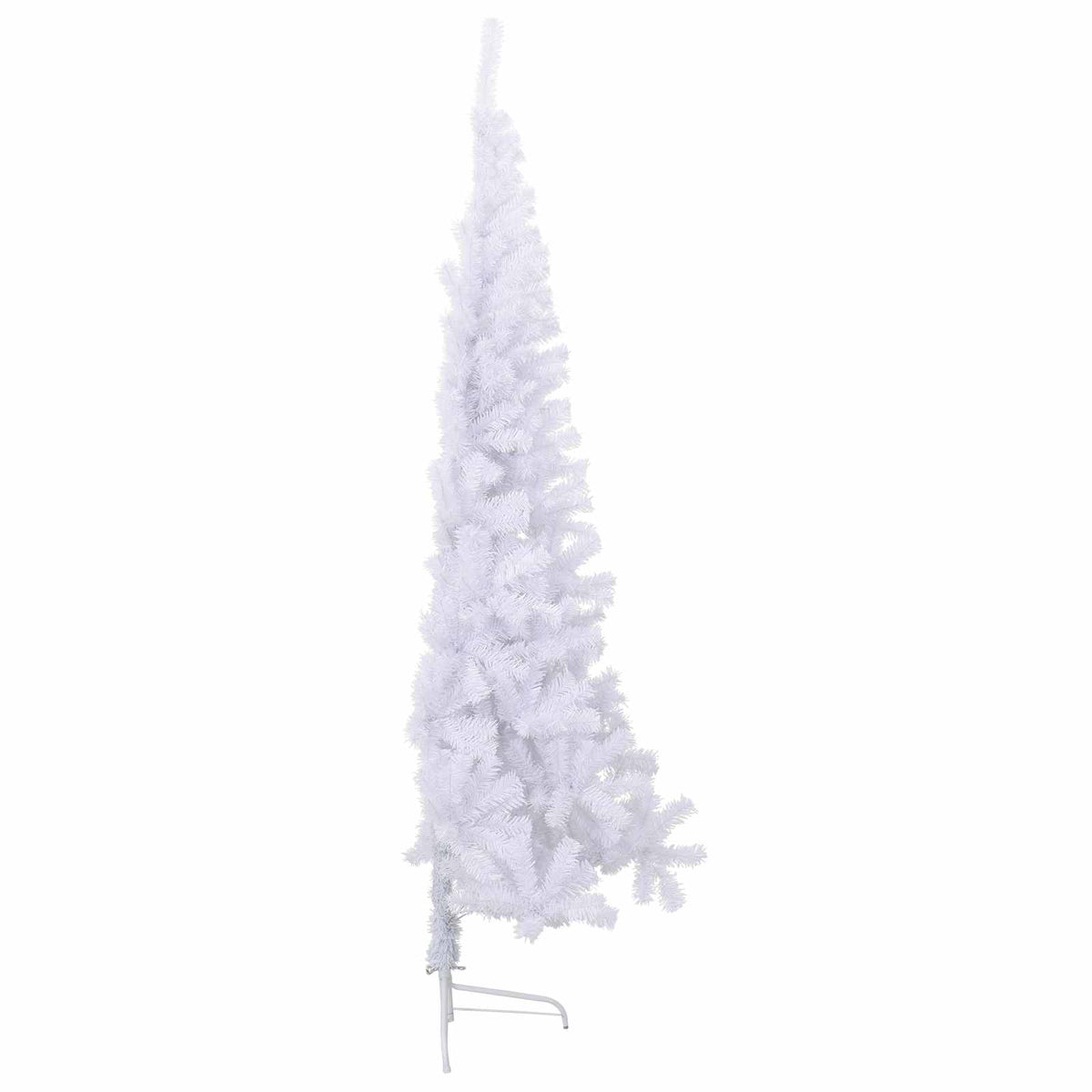 vidaXL Artificial Christmas Tree with Stand White 180 cm PVC and Steel