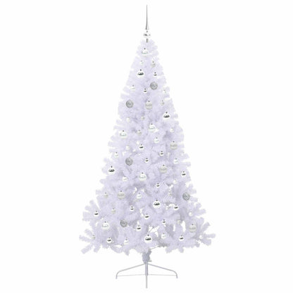 vidaXL Artificial Christmas Tree with Stand White 180 cm PVC and Steel