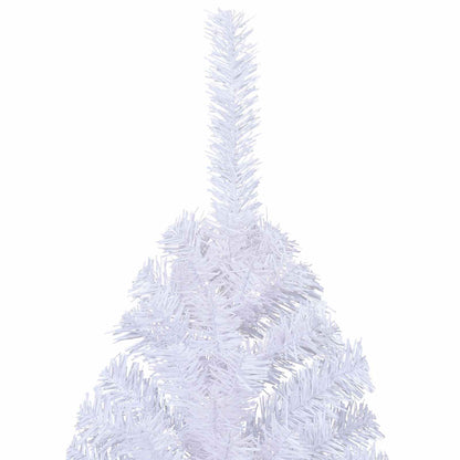 vidaXL Artificial Christmas Tree with Stand White 210 cm PVC and Steel