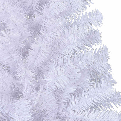 vidaXL Artificial Christmas Tree with Stand White 240 cm PVC and Steel