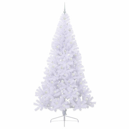 vidaXL Artificial Christmas Tree with Stand White 240 cm PVC and Steel