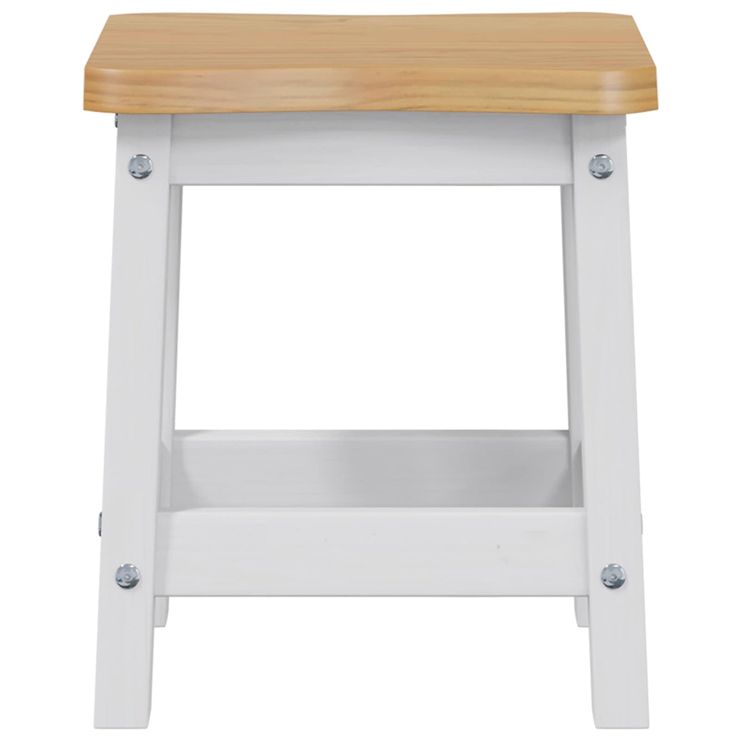 VidaXL Bar Stool EKAI 2 pcs White 40 x 29 x 45.5 cm Solid Pine Wood