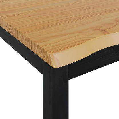 VidaXL High Bar Table EKAI Black 112 x 70 x 91 cm Solid Pine Wood