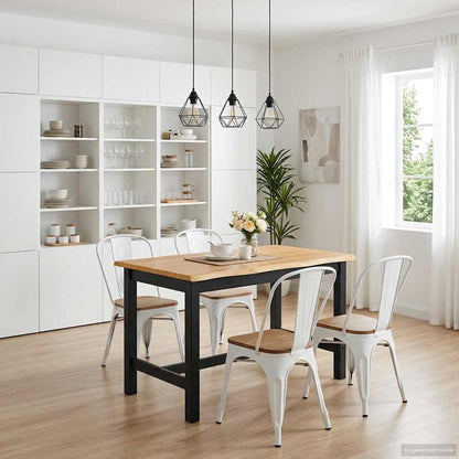 VidaXL High Bar Table EKAI Black 112 x 70 x 91 cm Solid Pine Wood