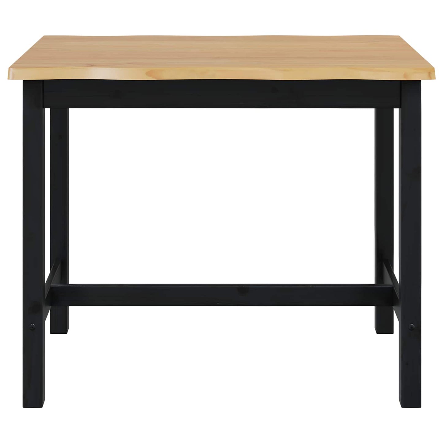 VidaXL High Bar Table EKAI Black 112 x 70 x 91 cm Solid Pine Wood