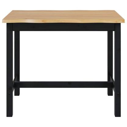 VidaXL High Bar Table EKAI Black 112 x 70 x 91 cm Solid Pine Wood