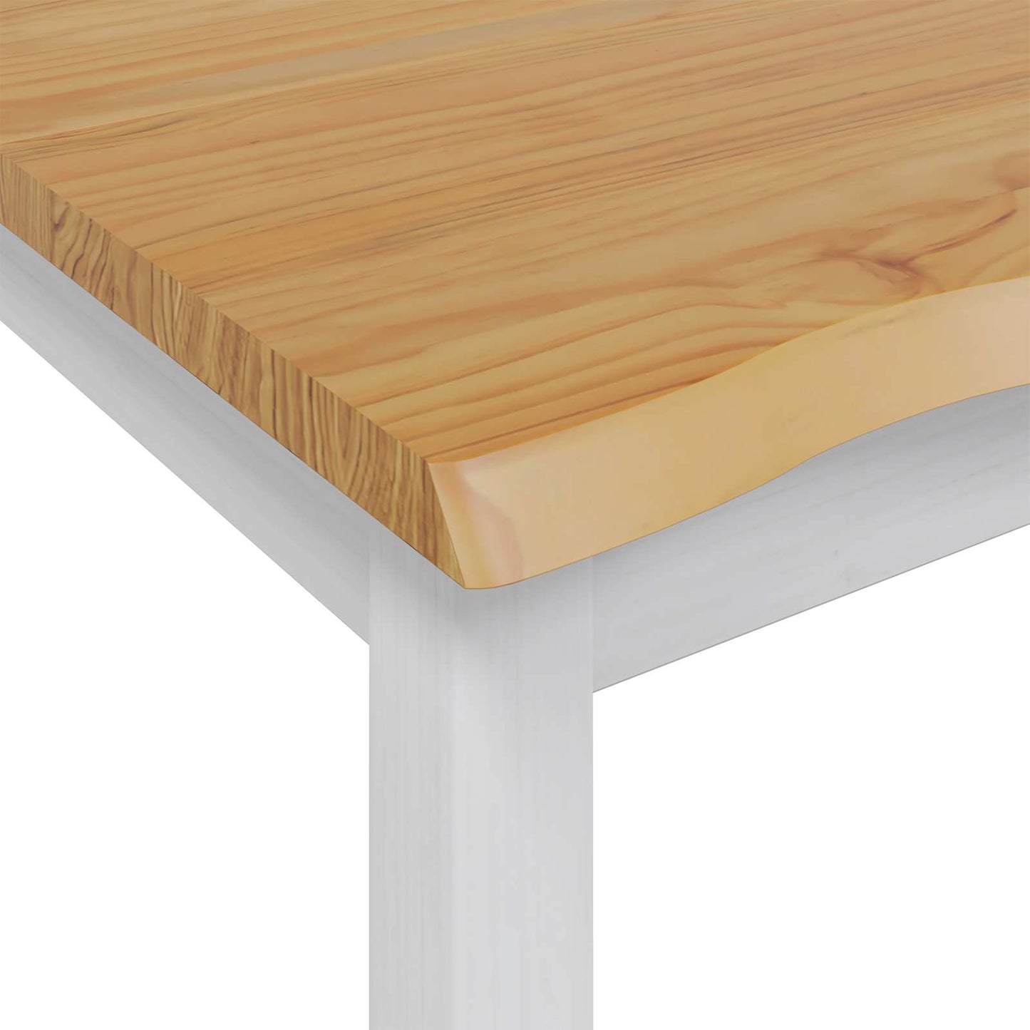 VidaXL High Bar Table EKAI White 112 x 70 x 91 cm Solid Pine Wood