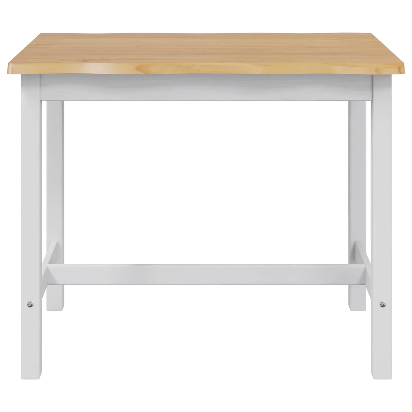 VidaXL High Bar Table EKAI White 112 x 70 x 91 cm Solid Pine Wood