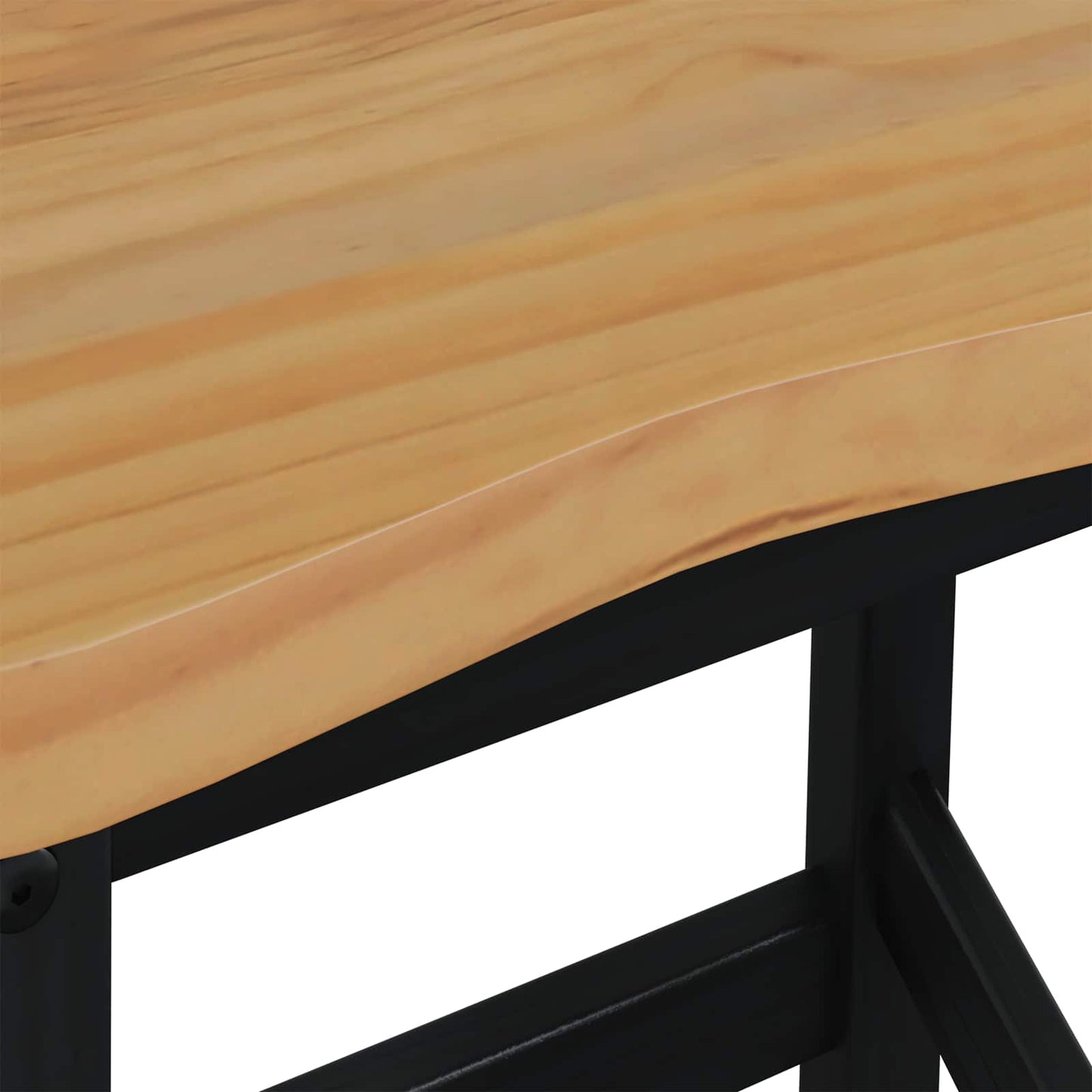 VidaXL High Bar Stool EKAI 2 pcs Black 40 x 29 x 63 cm Solid Pine Wood