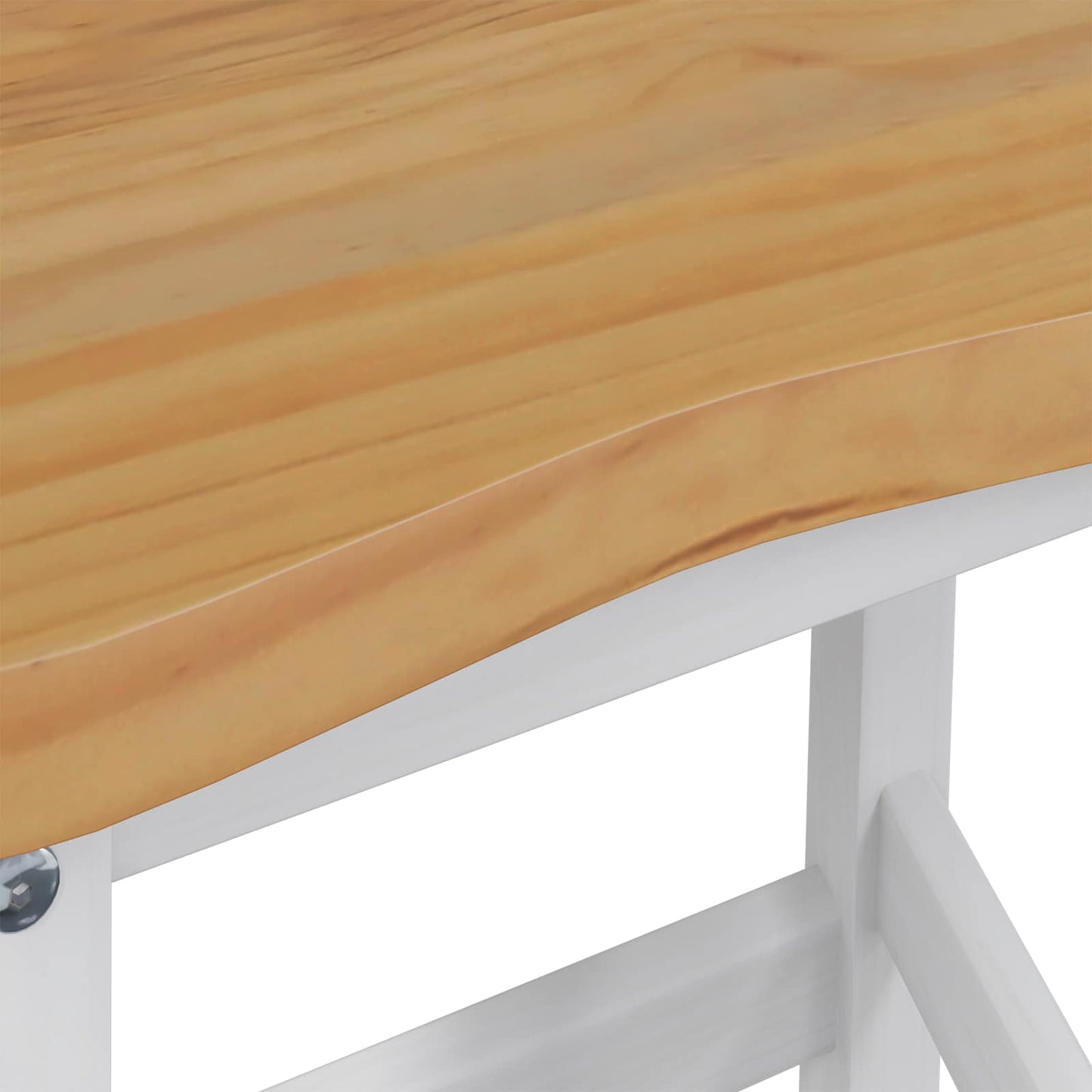 VidaXL High Bar Stool EKAI 2 pcs White 40 x 29 x 63 cm Solid Pine Wood