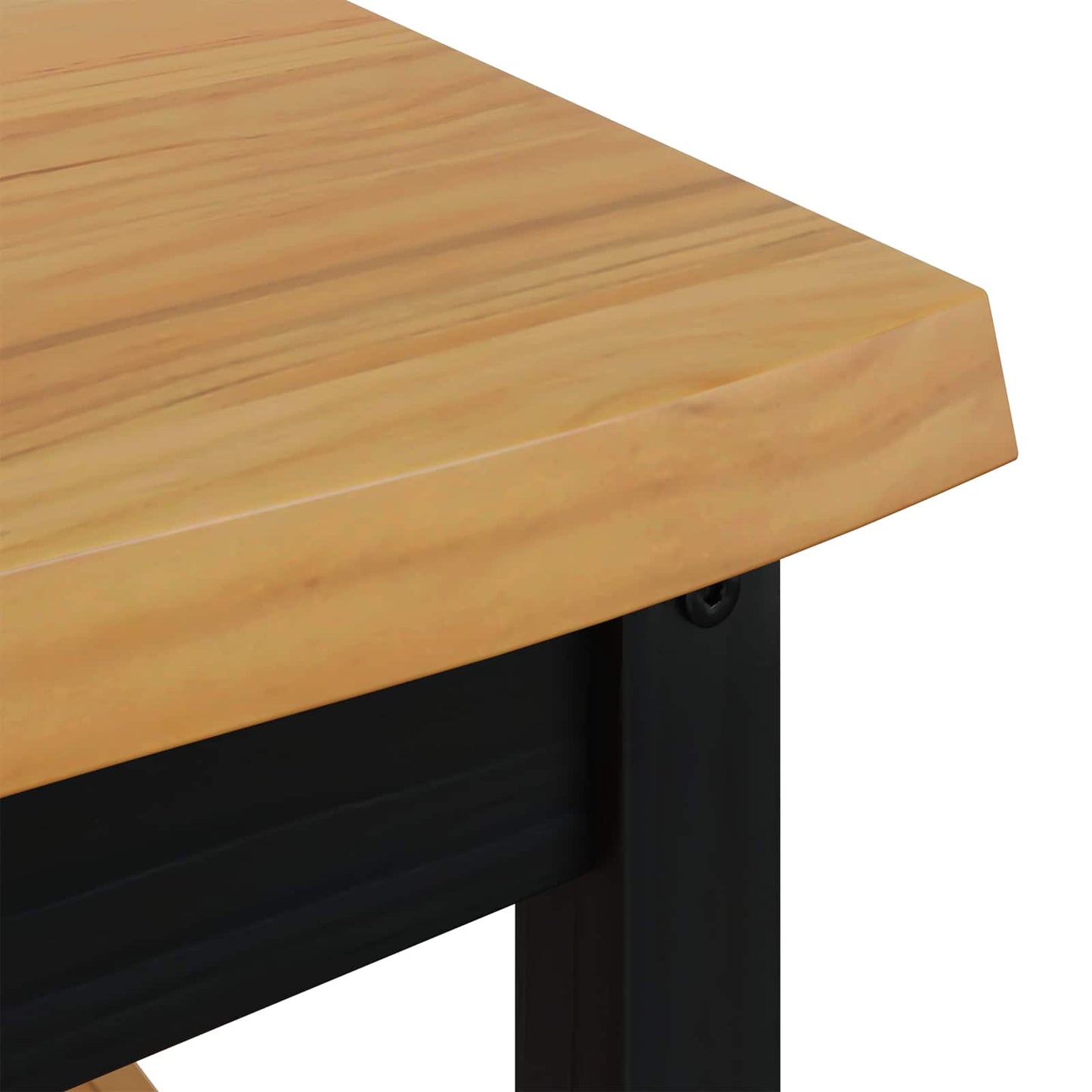 VidaXL Coffee Table EKAI Black 100 x 60 x 45.5 cm Solid Pine Wood