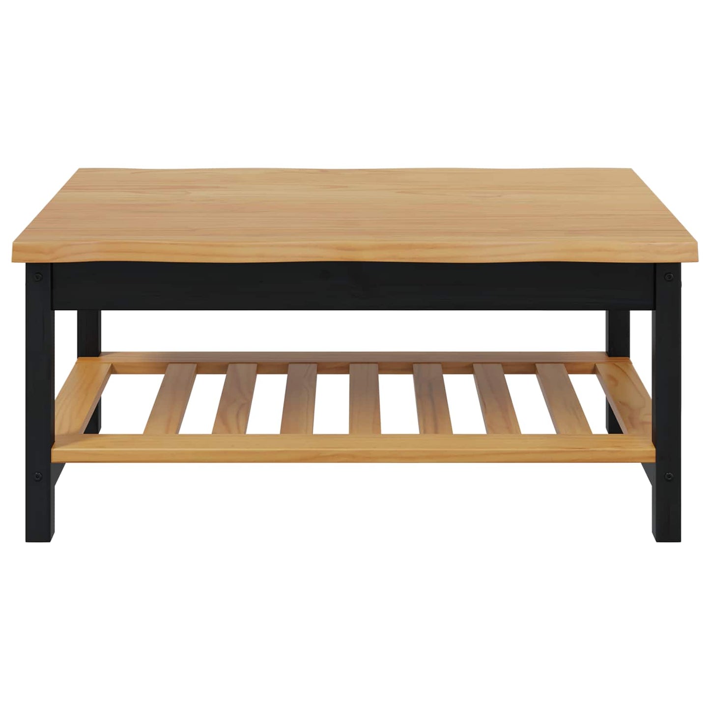 VidaXL Coffee Table EKAI Black 100 x 60 x 45.5 cm Solid Pine Wood