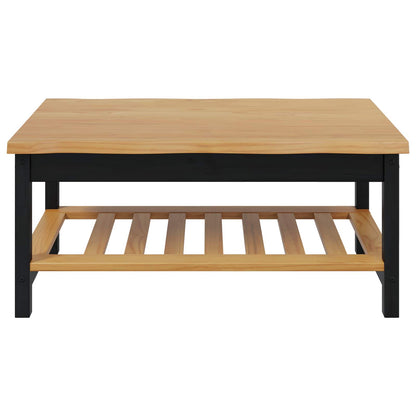 VidaXL Coffee Table EKAI Black 100 x 60 x 45.5 cm Solid Pine Wood