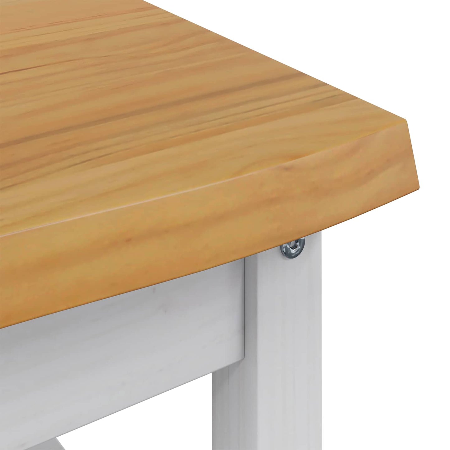 VidaXL Coffee Table EKAI White 100 x 60 x 45.5 cm Solid Pine Wood