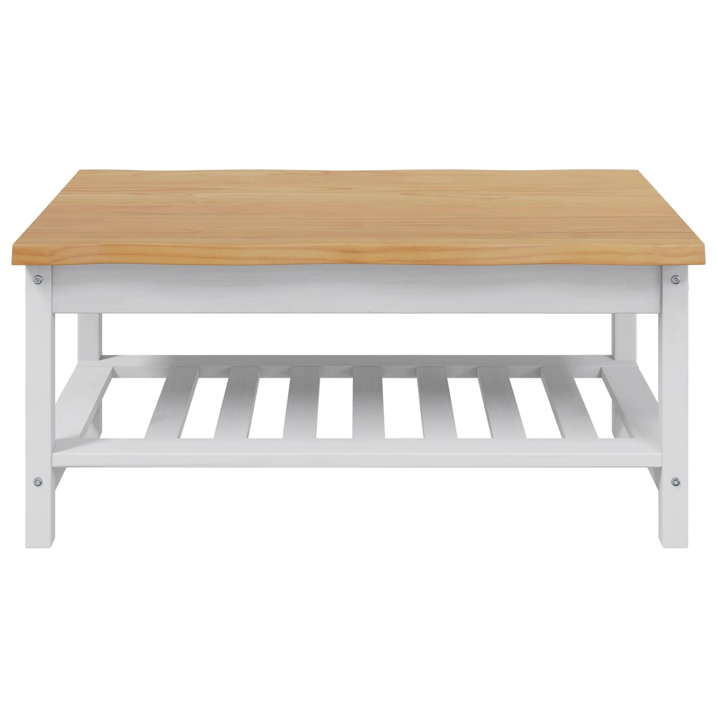 VidaXL Coffee Table EKAI White 100 x 60 x 45.5 cm Solid Pine Wood