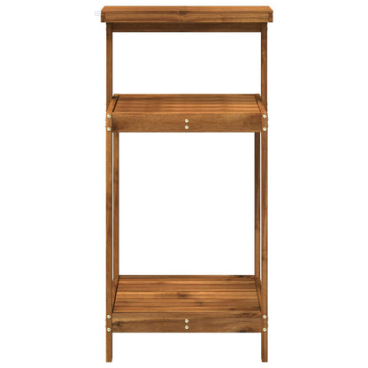 vidaXL Outdoor Potting Bench 56.5 x 48.5 x 107 cm Solid Acacia Wood
