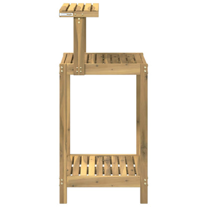 vidaXL Outdoor Potting Bench 56.5 x 48.5 x 107 cm Solid Acacia Wood