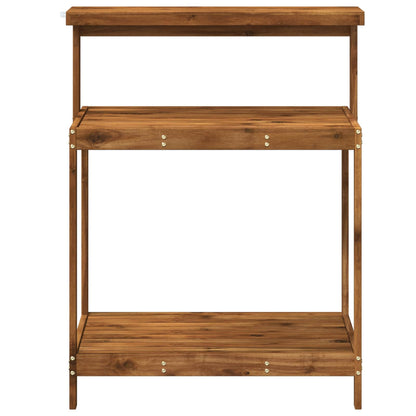 vidaXL Outdoor Potting Bench 86.5 x 48.5 x 106 cm Solid Acacia Wood