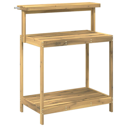 vidaXL Outdoor Potting Bench 86.5 x 48.5 x 106 cm Solid Acacia Wood