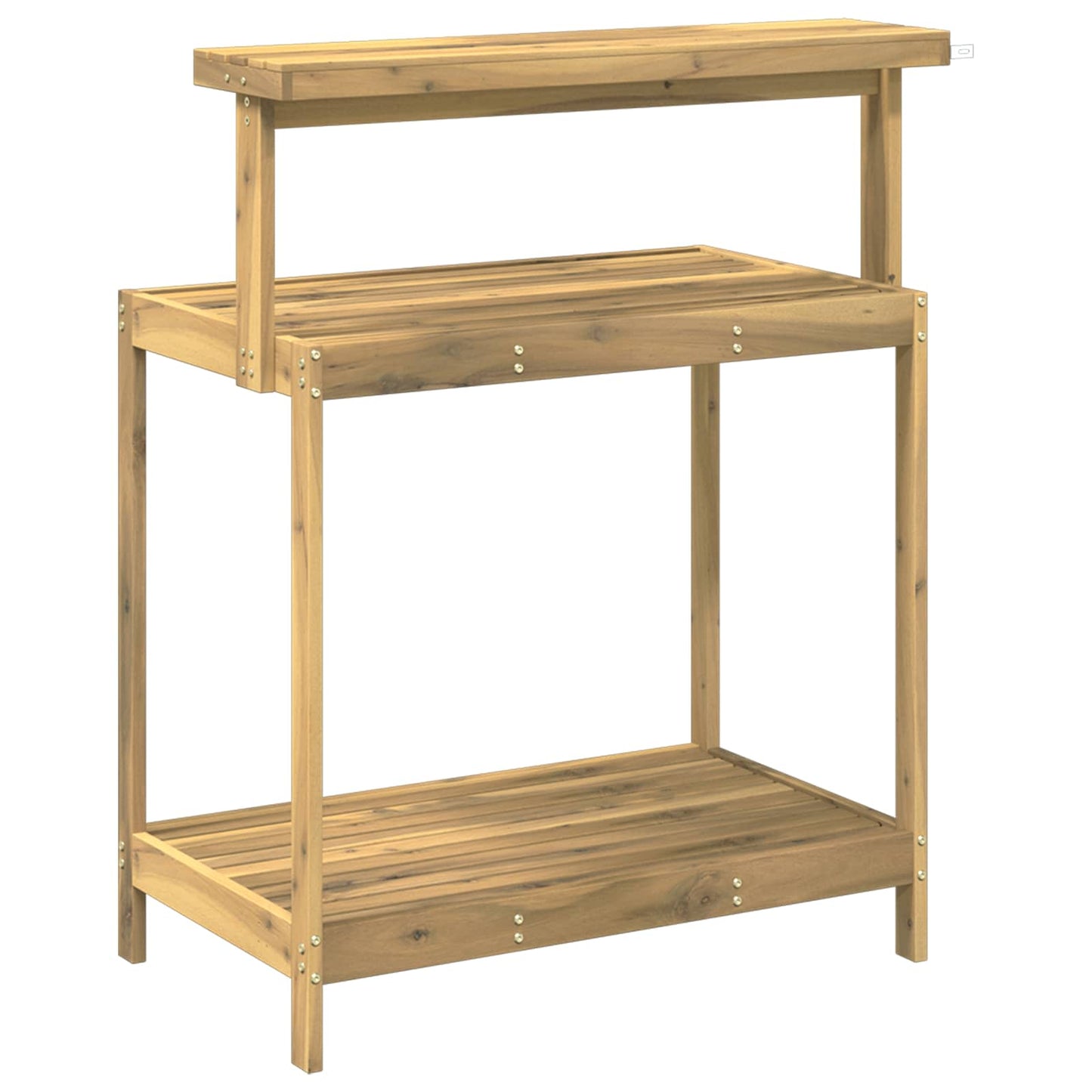 vidaXL Outdoor Potting Bench 86.5 x 48.5 x 106 cm Solid Acacia Wood