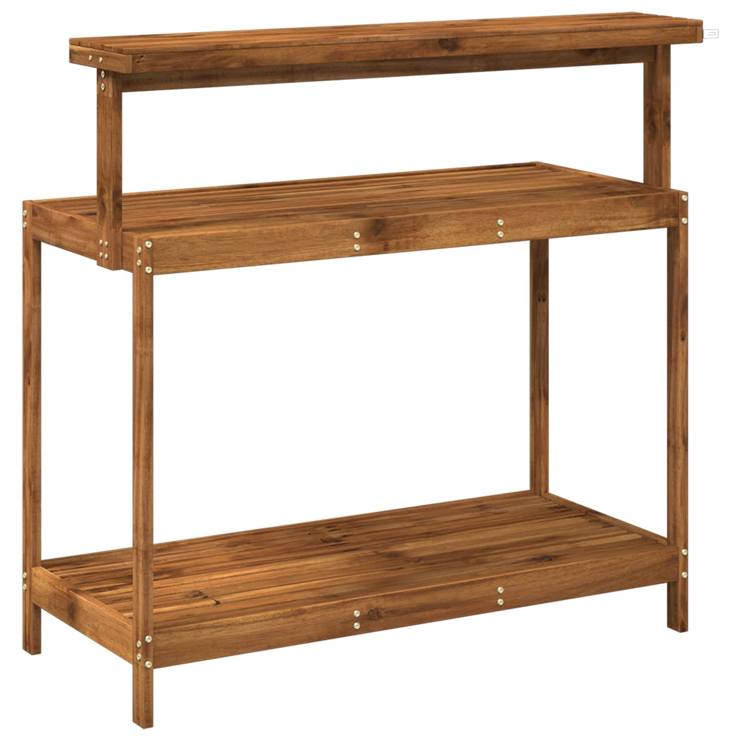 vidaXL Outdoor Potting Bench 111.5 x 48.5 x 107 cm Solid Acacia Wood