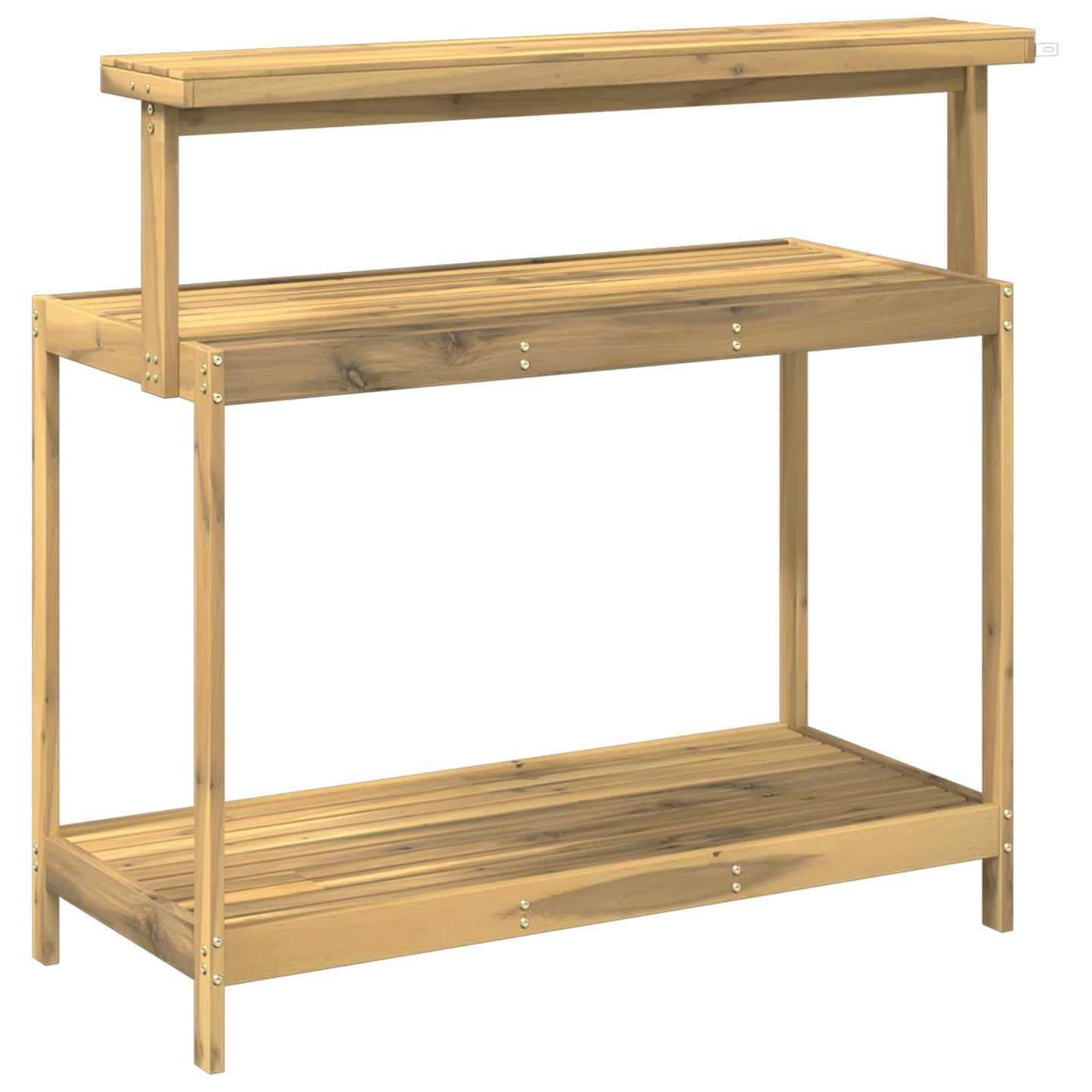 vidaXL Outdoor Potting Bench 111.5 x 48.5 x 107 cm Solid Acacia Wood