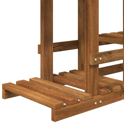 vidaXL Plant Stand Natural 93.5 x 25 x 91.5 cm Solid Acacia Wood