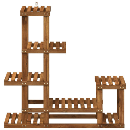 vidaXL Plant Stand Natural 93.5 x 25 x 91.5 cm Solid Acacia Wood