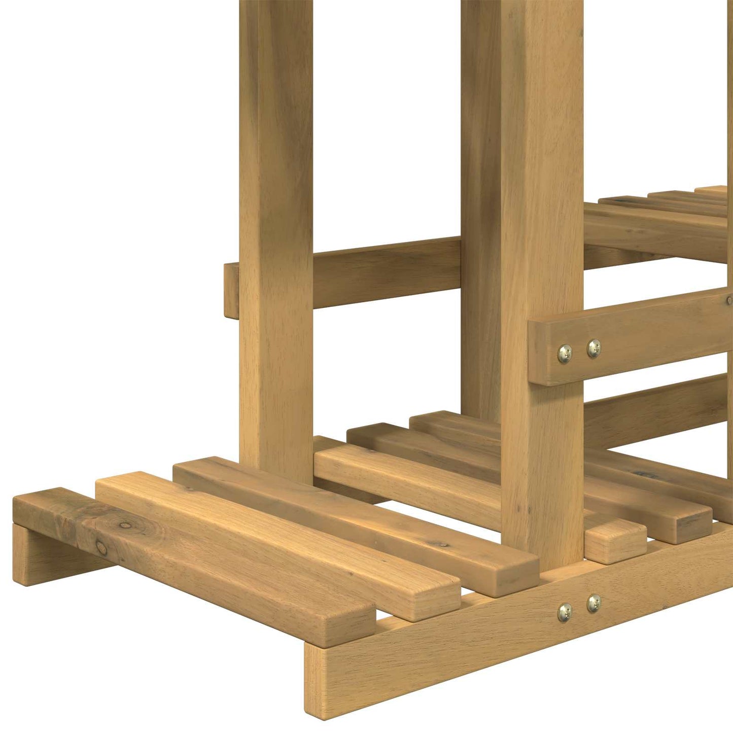 vidaXL Plant Stand White 93.5 x 25 x 91.5 cm Solid Acacia Wood