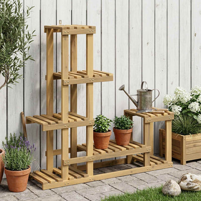 vidaXL Plant Stand White 93.5 x 25 x 91.5 cm Solid Acacia Wood