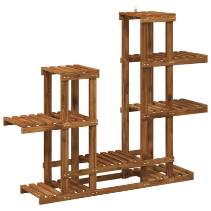 vidaXL Plant Stand Natural 118 x 25 x 96.5 cm Solid Acacia Wood
