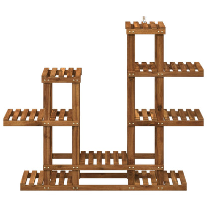 vidaXL Plant Stand Natural 118 x 25 x 96.5 cm Solid Acacia Wood