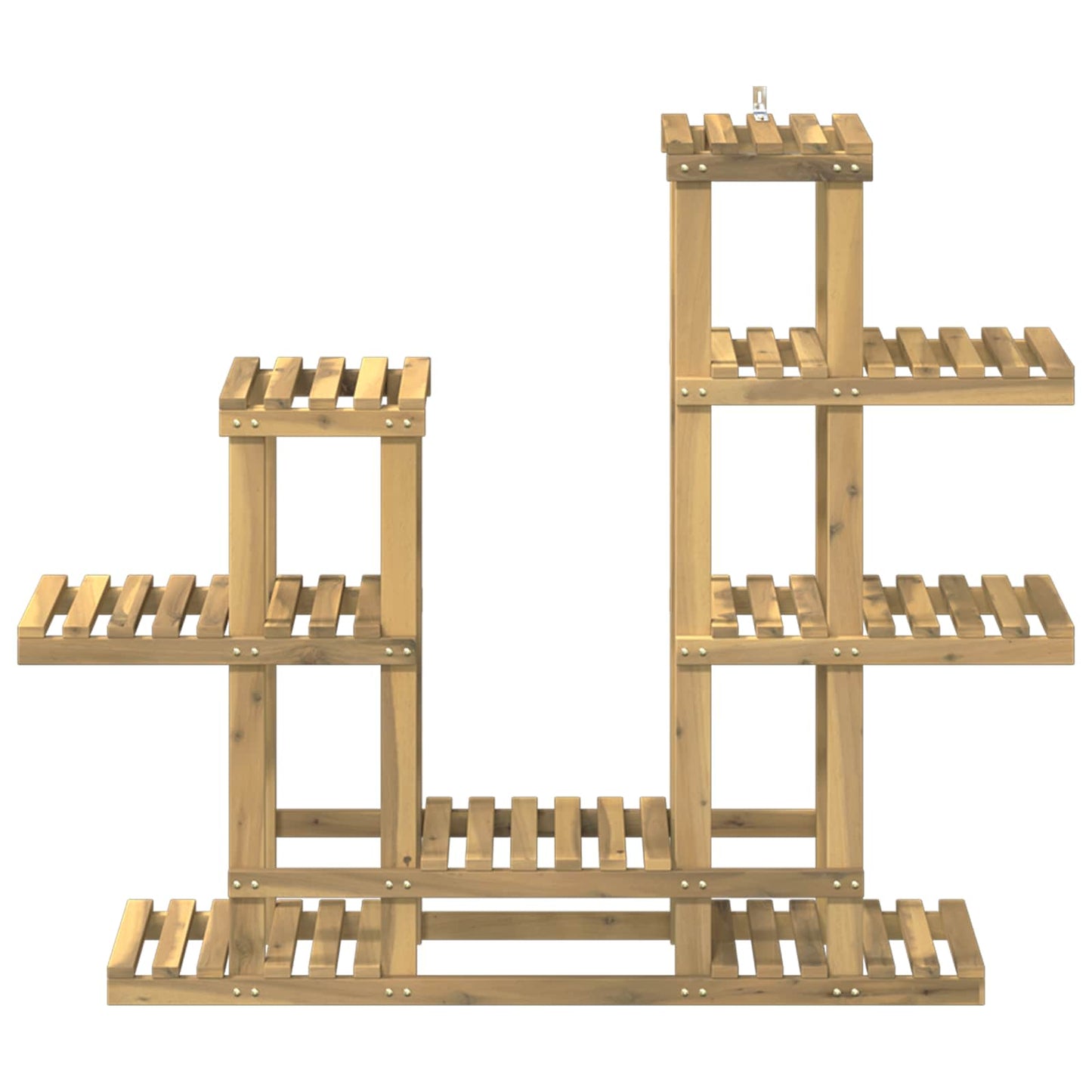 vidaXL Plant Stand White 118 x 25 x 96.5 cm Solid Acacia Wood