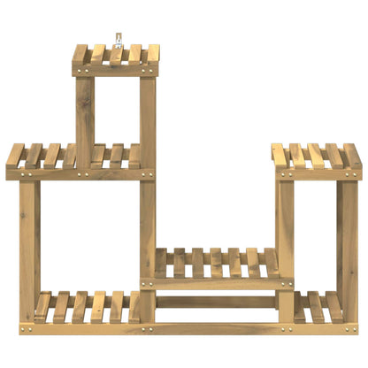 vidaXL Plant Stand White 90 x 25 x 73 cm Solid Acacia Wood