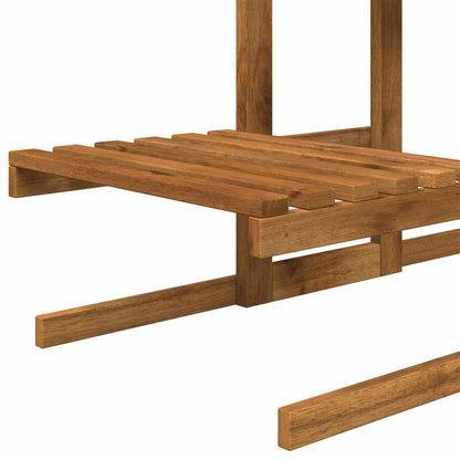 vidaXL Plant Stand Natural 82 x 36 x 60 cm Solid Acacia Wood