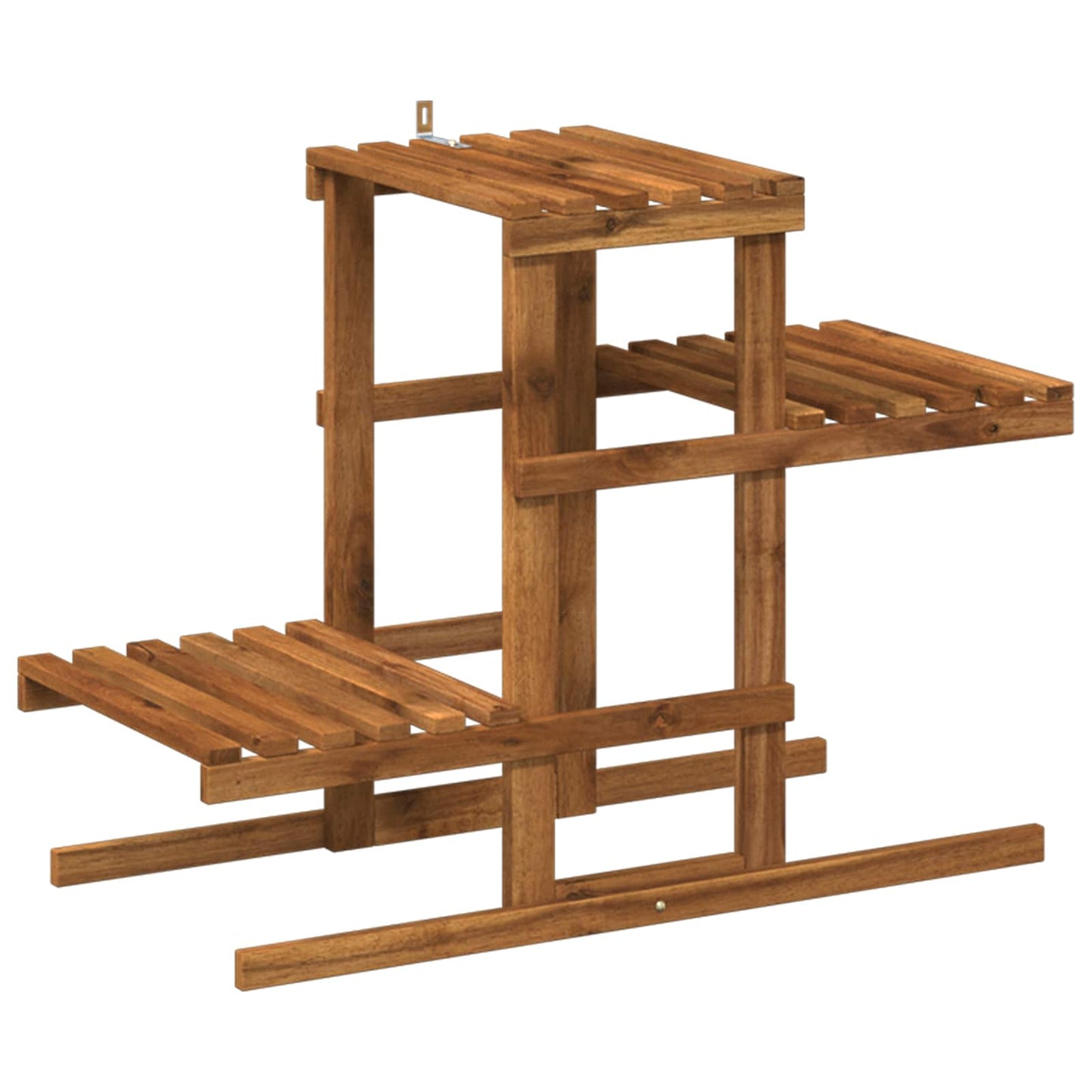 vidaXL Plant Stand Natural 82 x 36 x 60 cm Solid Acacia Wood