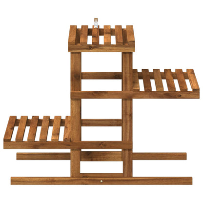 vidaXL Plant Stand Natural 82 x 36 x 60 cm Solid Acacia Wood