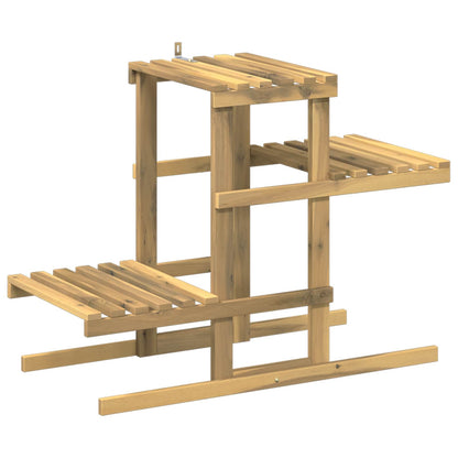 vidaXL Plant Stand White 82 x 36 x 60 cm Solid Acacia Wood