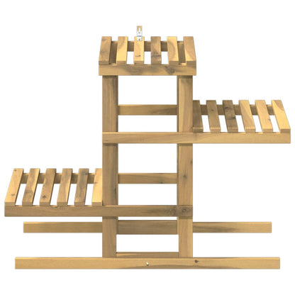 vidaXL Plant Stand White 82 x 36 x 60 cm Solid Acacia Wood