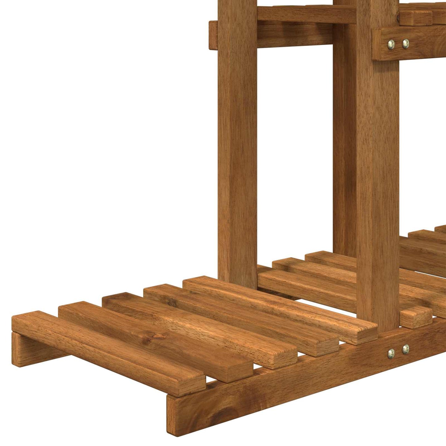 vidaXL Plant Stand Natural 68 x 23.5 x 140 cm Solid Acacia Wood