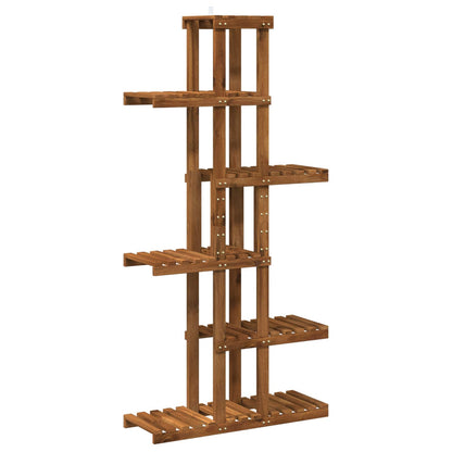 vidaXL Plant Stand Natural 68 x 23.5 x 140 cm Solid Acacia Wood