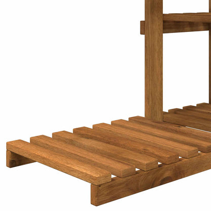 vidaXL Plant Stand Natural 93 x 25 x 114.5 cm Solid Acacia Wood