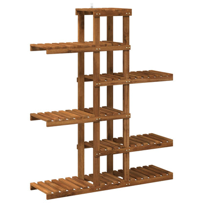vidaXL Plant Stand Natural 93 x 25 x 114.5 cm Solid Acacia Wood