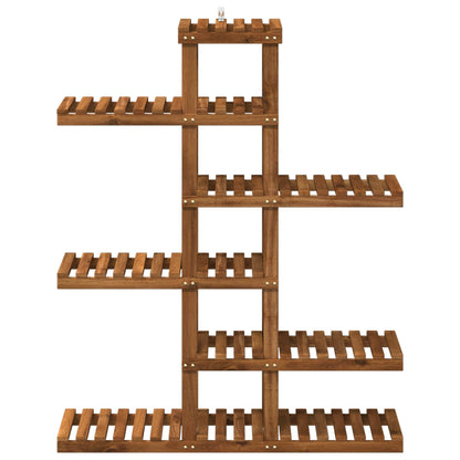 vidaXL Plant Stand Natural 93 x 25 x 114.5 cm Solid Acacia Wood