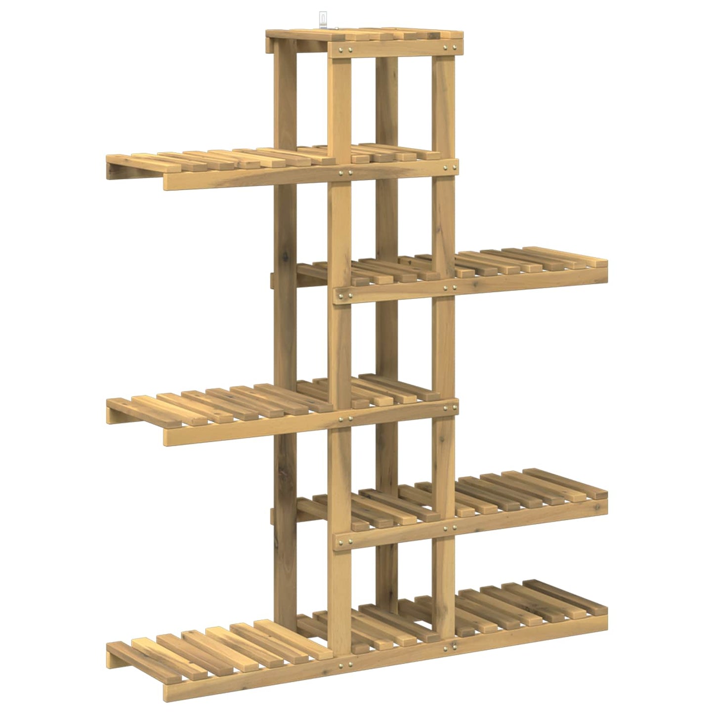 vidaXL Plant Stand White 93 x 25 x 114.5 cm Solid Acacia Wood