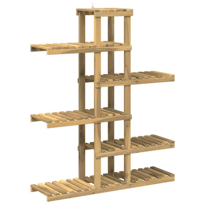 vidaXL Plant Stand White 93 x 25 x 114.5 cm Solid Acacia Wood