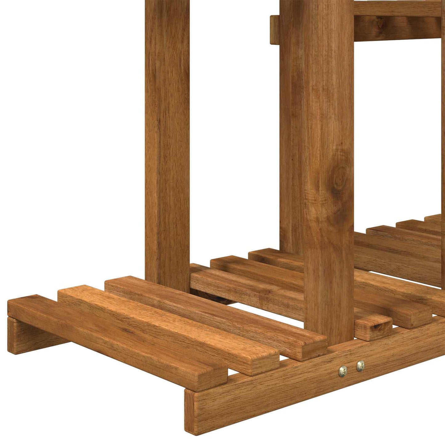 vidaXL Plant Stand Natural 123 x 25 x 78.5 cm Solid Acacia Wood