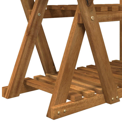 vidaXL Plant Stand Natural 95 x 25 x 101.5 cm Solid Acacia Wood