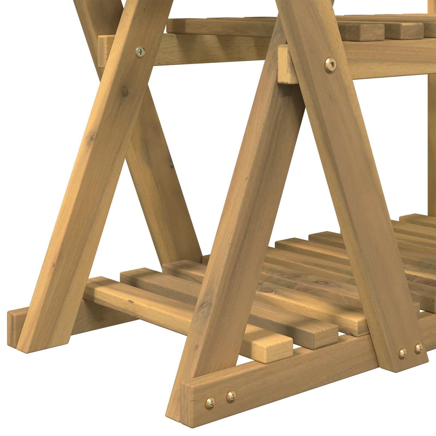 vidaXL Plant Stand White 95 x 25 x 101.5 cm Solid Acacia Wood